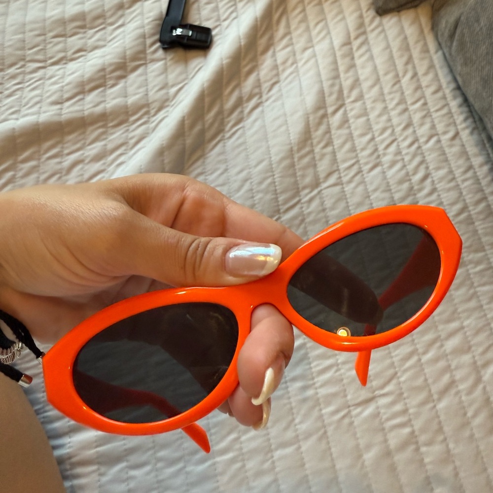Prada Vibrant Orange Cat-Eye Sunglasses - Picture 7 of 7